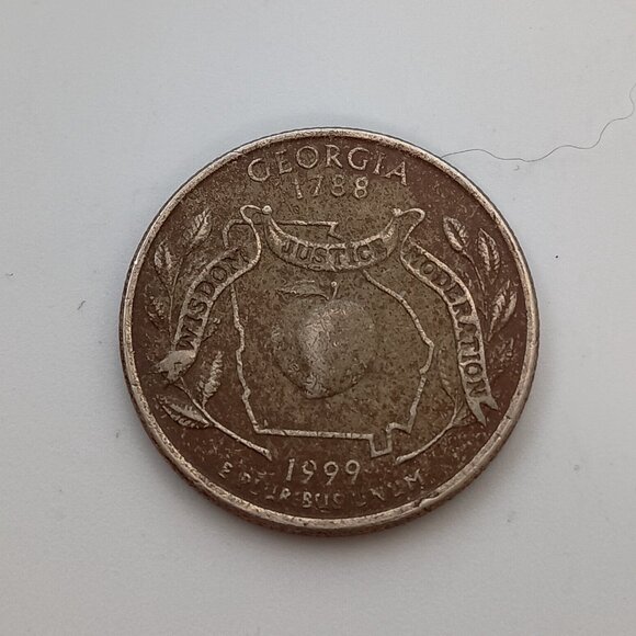 1999 D. Minted Georgia Quarter Missing Clad Layer - Picture 2 of 6